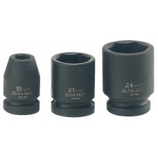 Smūginės galvos su 1/2 keturkampiu fiksatoriumi. Teng Tools 13 MM