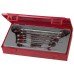 Kombinuotų terkšlinių raktų su krypties pejungimo funkcija rinkinys 8 dalių Teng Tools TT6508R