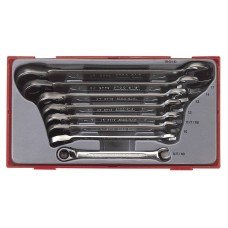 Kombinuotų terkšlinių raktų su krypties pejungimo funkcija rinkinys 8 dalių Teng Tools TT6508RAF (Coliai)