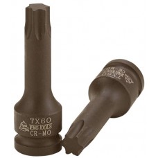 Smūginė galva 1/2 su Torx šešekampio tipo antgaliu 78 mm ilgio. Teng Tools 921207TX-C / 921270TX-C
