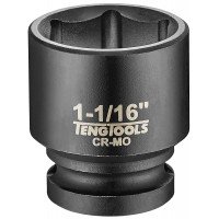 Smūginės galvos su 1/2 keturkampiu fiksatoriumi. Teng Tools 15/16 coliai - Teng Tools Iš specialaus chromo molibdeno plieno.