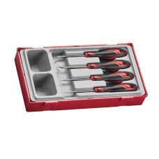 Kabliukų ir krapštukų  su atsuktuvo rankenomis rinkinys Teng Tools TTMDP, 4 dalių