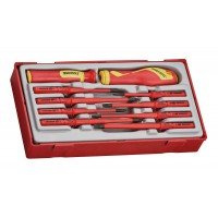 10 dalių 1000 voltų atsuktuvų rinkinys. Teng Tools TTV710N