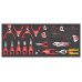 Įrankių vežimėlis 309 dalių Teng Tools TKW37R309FC PRO35TM EVA