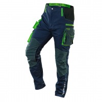 - - Working trousers PREMIUM, main fabric 62 cotton, 35 polyester, 3 elastane, weight 270 gsm; rib knit 92 cotton, 8 elastane, weight 360 gsm, Cordura® reinforcements, material with elastane increases work comfort, elastic panels on the sides ensure bette