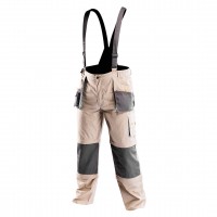 NEO 6 in 1 working trousers are innovative solution that allows for many modifications: they allow wearing with or without braces in one of three lengths: long, short and 3/4. Therefore, comfort of use remains on high level regardless conditions. They are