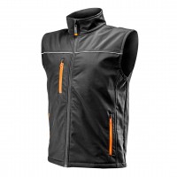 NEO work body warmer (ref. no 81-532-L) is a convenient solution for all works, professional and amateur alike. It is made of strong, breathable, water resistant and warm softshell textile. Reflective areas provide user visibility. Strong pockets withstan