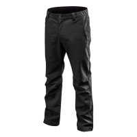 NEO warm working trousers (81-566-S) are made of high quality, strong softshell material. Wind and water resistance and inside polar fleece provide comfort in frosty and windy days. Membrane with 5000 mm water resistance allows for use in rain. Elastic ru