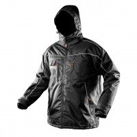 NEO winter working švarkas/striukė (ref. no. 81-570-S) is windproof and waterproof. It is very warm, and thanks to used material also lightweight and durable. It does not limit movement range. Equipped with detachable and adjustable hood and high collar t