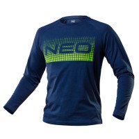 - - Long-sleeved T-shirt PREMIUM, NEO print, size XXXL, 100 cotton, 180 gsm, neon, three-dimensional, rubber NEO print, raglan sleeves, inner name label, unique own design, CE certificate, conformity with EN ISO 13688:2013Marškinėliai ilgomis rankovėmis P