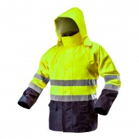 NEO working švarkas/striukė (81-720-XXL) with high visibility is made of high quality, strong Oxford 300D material. High visibility švarkas/striukė is a practical solution that improves user safety by signalling presence in all lighting conditions, daylig