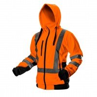 NEO high visibility working švarkas/striukė (ref. no. 81-746-M) is a practical solution that improves user safety by signalling presence in all lighting conditions, daylight or in darkness with artificial light, when illuminated by e.g. vehicle lamps. Ins