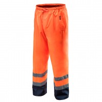 NEO working trousers (81-771-L) with high visibility are made of high quality, strong Oxford 300D material. High visibility trousers is a practical solution that improves user safety by signalling presence in all lighting conditions, daylight or in darkne
